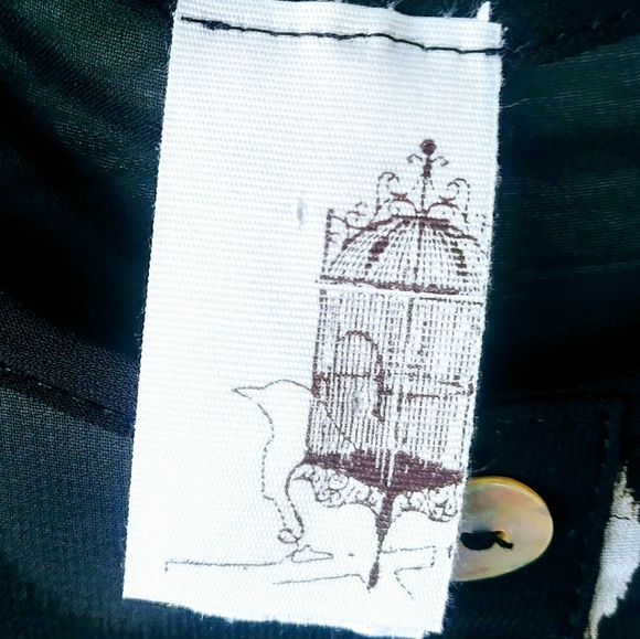 Boho Anthro Polka Dot Birdcage Top - Picture 4 of 6